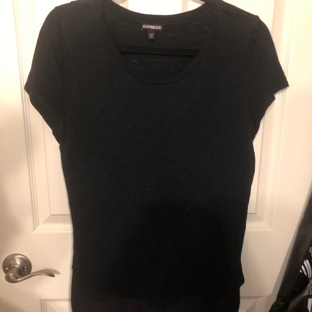 Express Black with See-thru design T-shirt size M